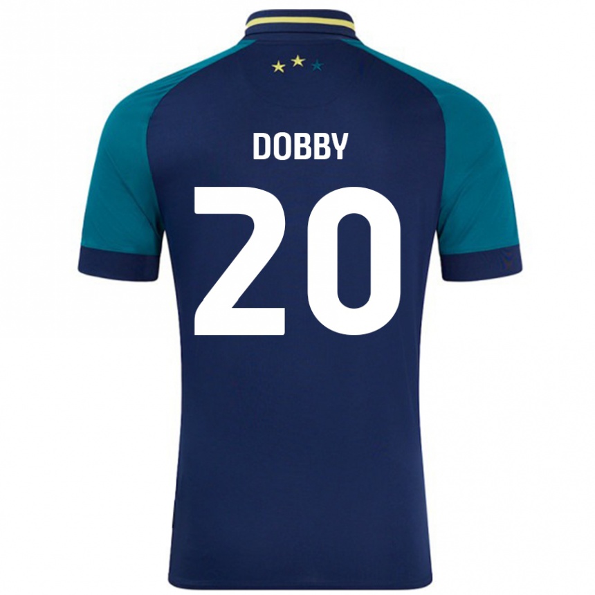 Kids Football Sarah Dobby #20 Navy Dark Green Away Jersey 2024/25 T-Shirt Nz