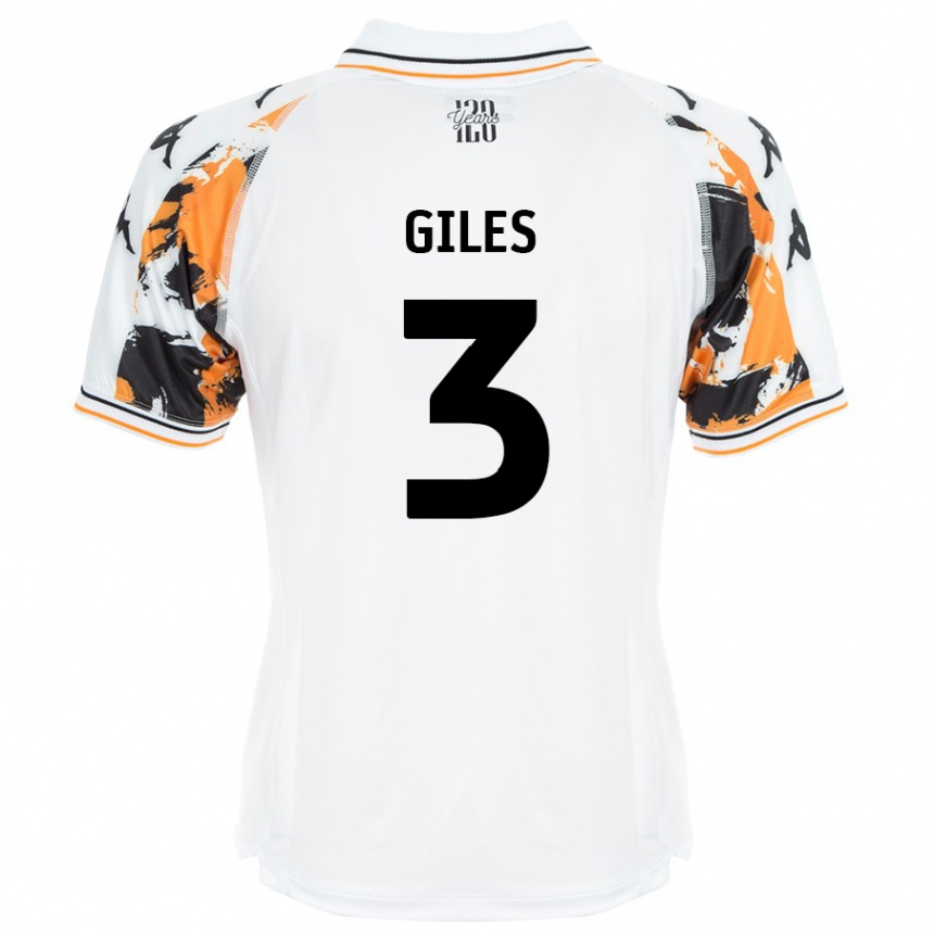 Kids Football Ryan Giles #3 White Away Jersey 2024/25 T-Shirt Nz