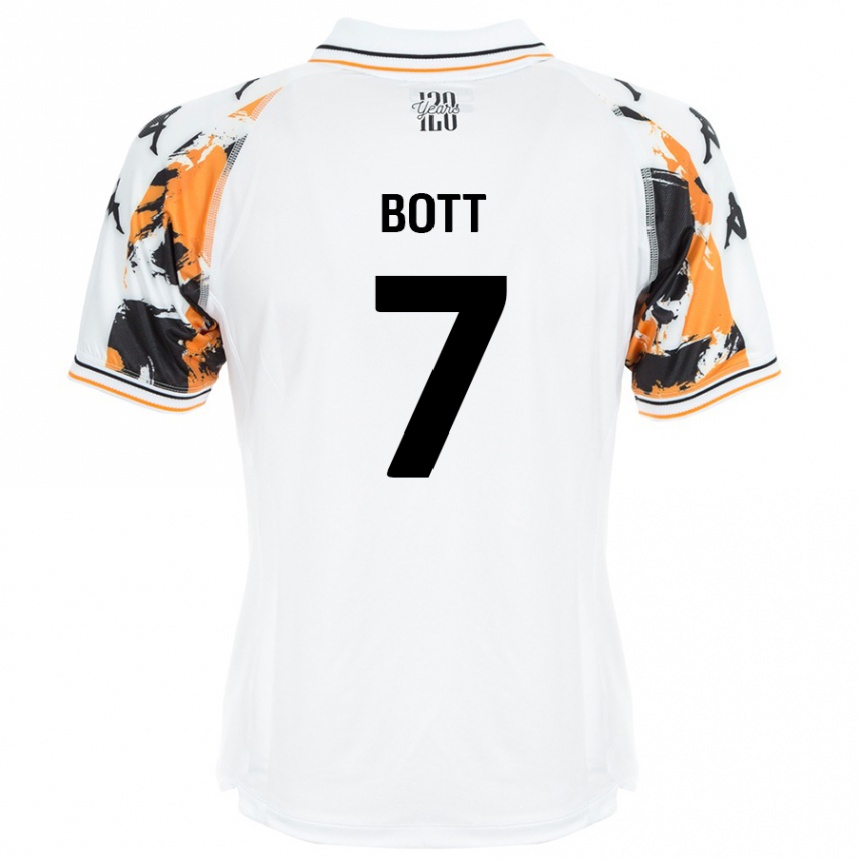 Kids Football Liberty Bott #7 White Away Jersey 2024/25 T-Shirt Nz