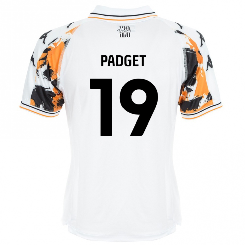 Kids Football Bethany Padget #19 White Away Jersey 2024/25 T-Shirt Nz