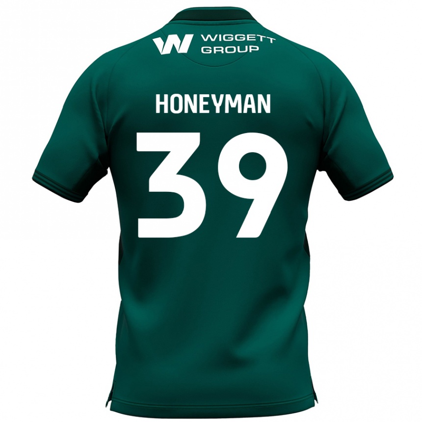 Kids Football George Honeyman #39 Green Away Jersey 2024/25 T-Shirt Nz