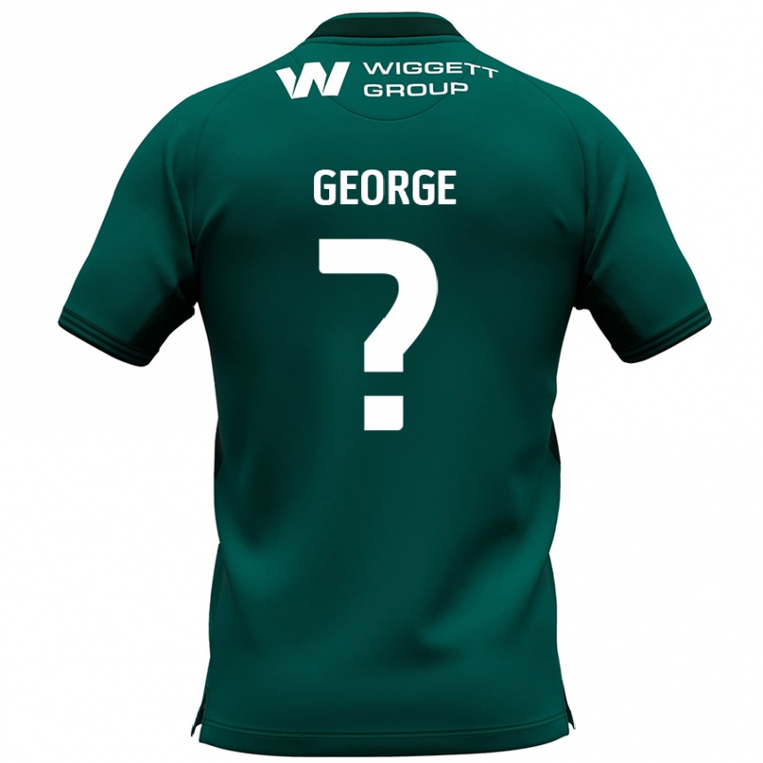 Kids Football George Evans #0 Green Away Jersey 2024/25 T-Shirt Nz