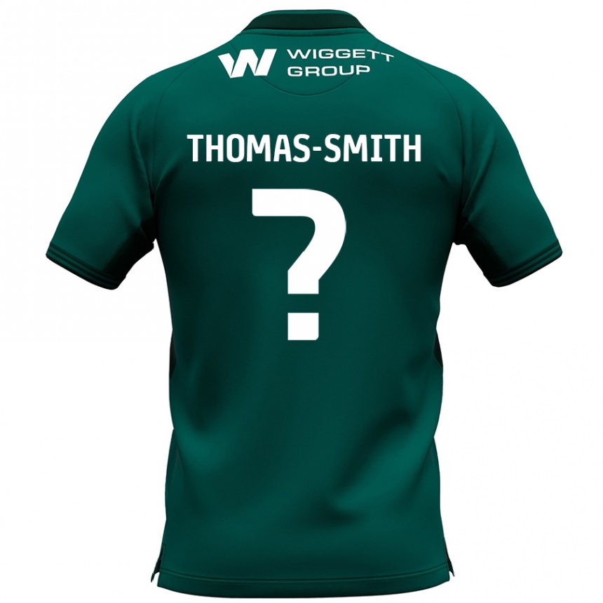 Kids Football Jaydon Thomas-Smith #0 Green Away Jersey 2024/25 T-Shirt Nz