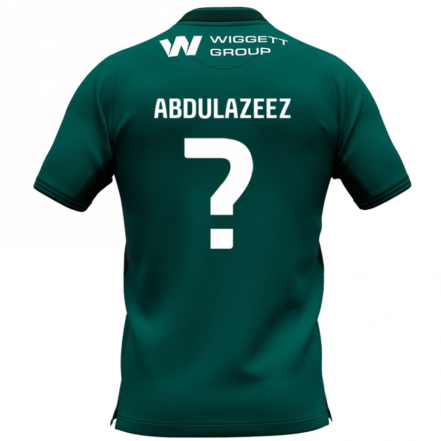 Kids Football Abdulahi Abdulazeez #0 Green Away Jersey 2024/25 T-Shirt Nz