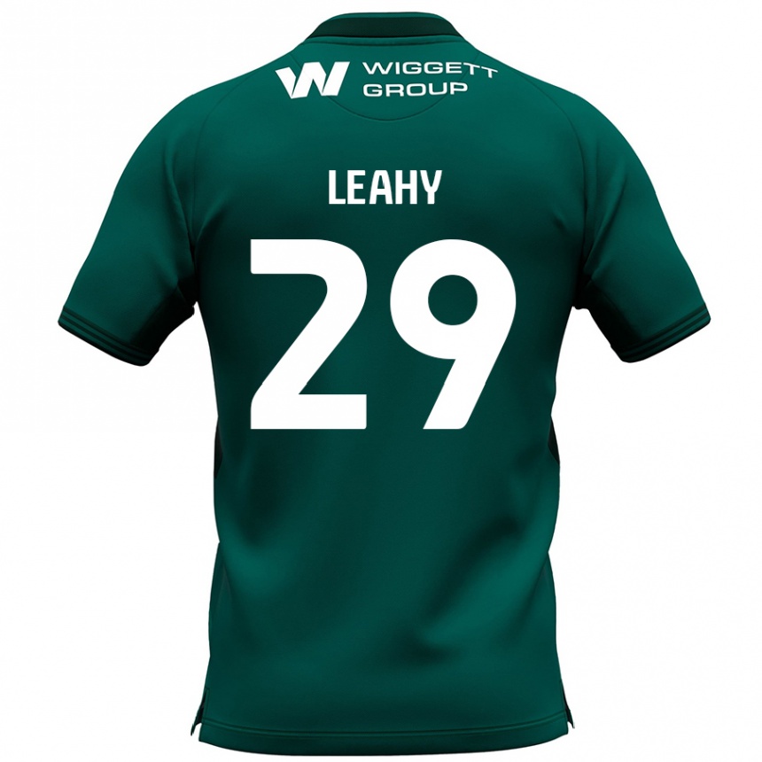 Kids Football Tom Leahy #29 Green Away Jersey 2024/25 T-Shirt Nz