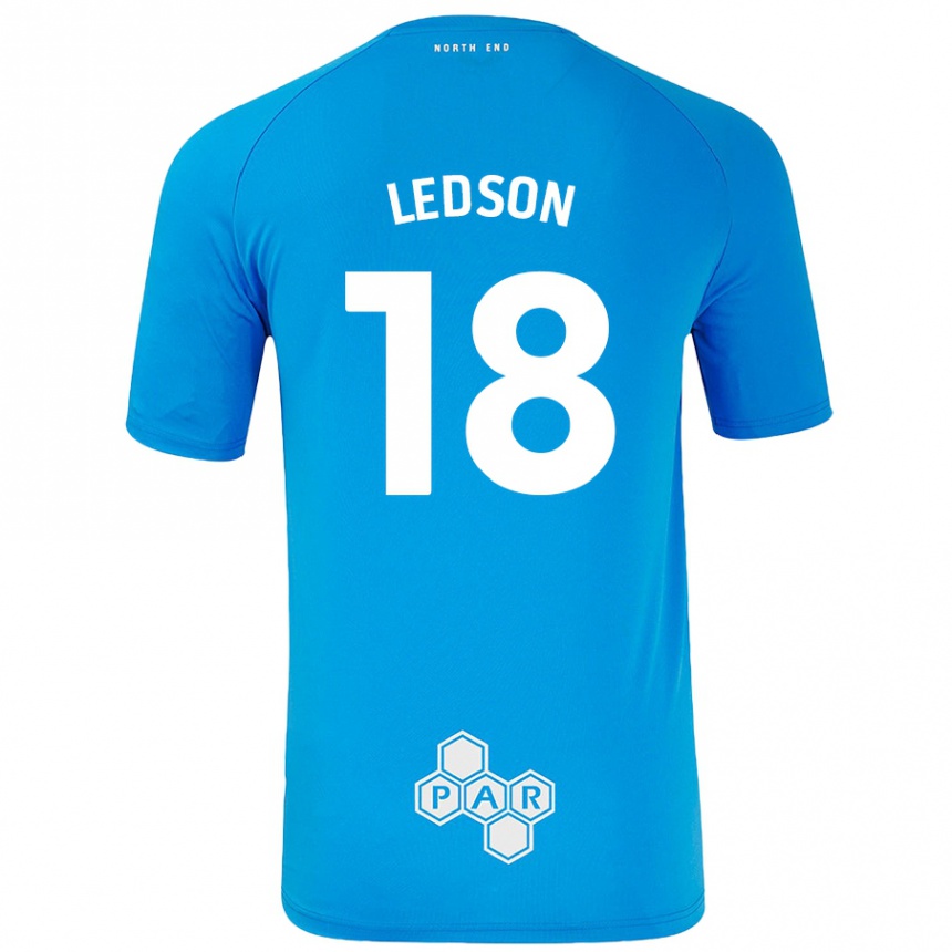 Kids Football Ryan Ledson #18 Sky Blue Away Jersey 2024/25 T-Shirt Nz