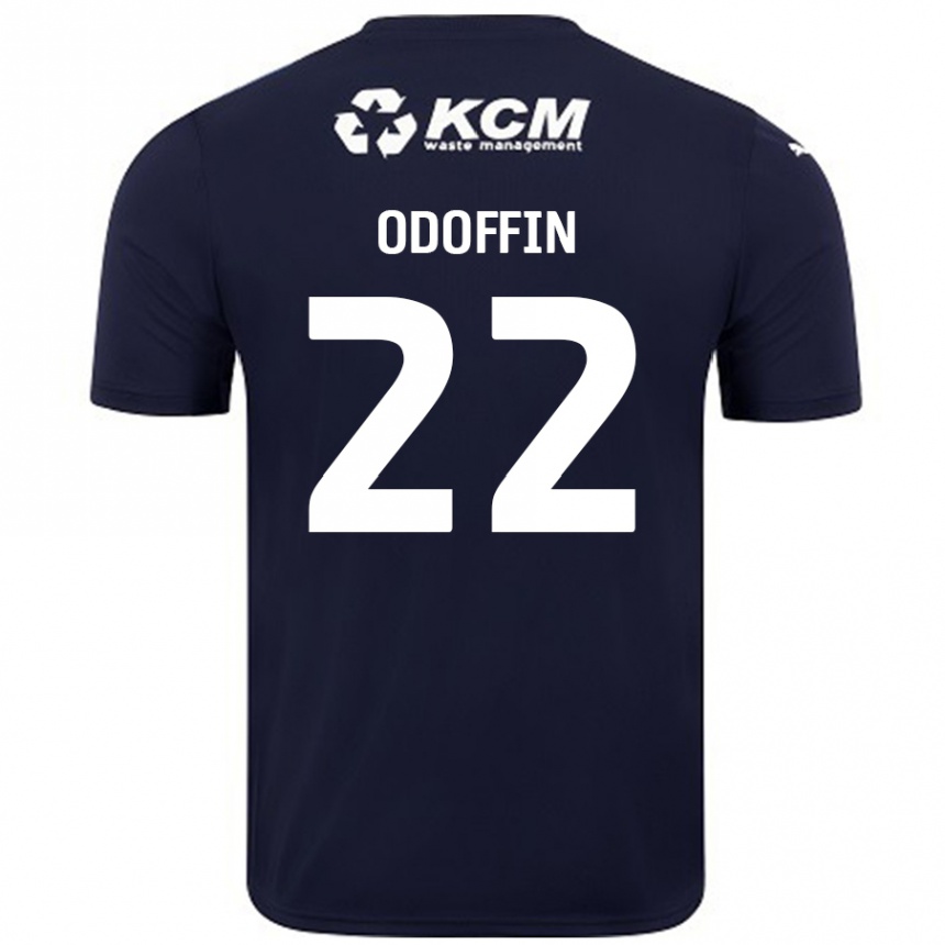 Kids Football Hakeem Odoffin #22 Navy Blue Away Jersey 2024/25 T-Shirt Nz