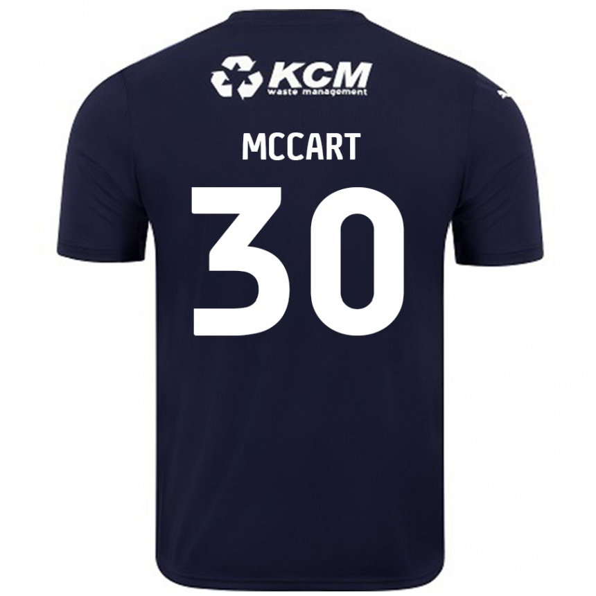 Kids Football Jamie Mccart #30 Navy Blue Away Jersey 2024/25 T-Shirt Nz