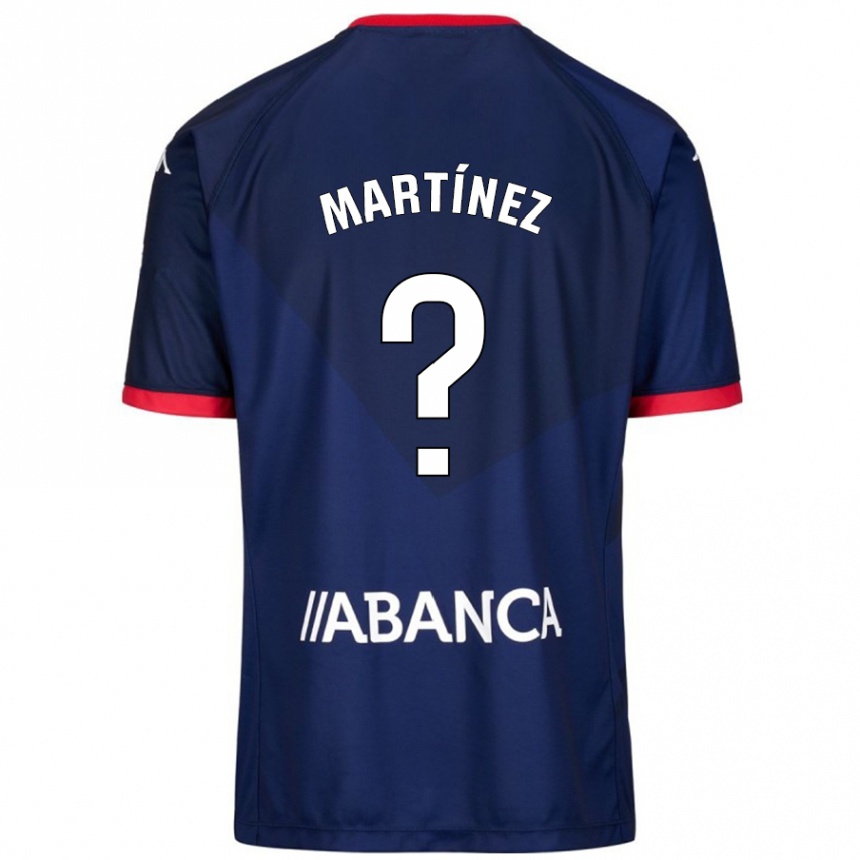 Kids Football Pablo Martínez #4 Navy Blue Away Jersey 2024/25 T-Shirt Nz