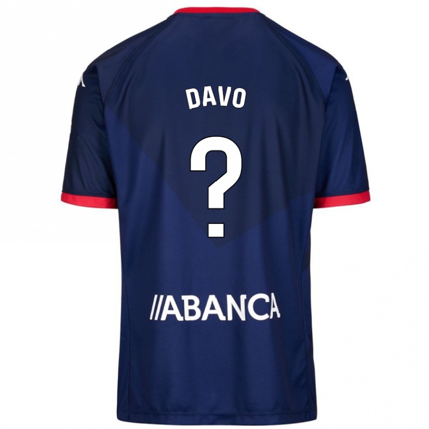 Kids Football Davo #11 Navy Blue Away Jersey 2024/25 T-Shirt Nz