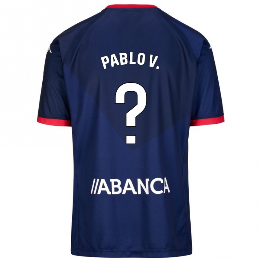 Kids Football Pablo Vázquez #15 Navy Blue Away Jersey 2024/25 T-Shirt Nz