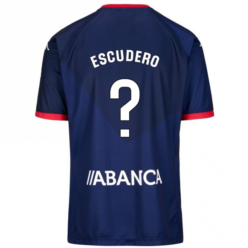 Kids Football Sergio Escudero #18 Navy Blue Away Jersey 2024/25 T-Shirt Nz