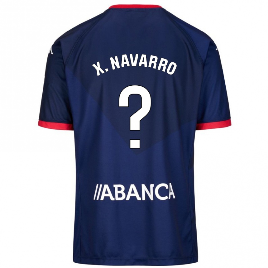 Kids Football Ximo Navarro #23 Navy Blue Away Jersey 2024/25 T-Shirt Nz