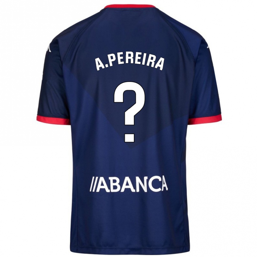 Kids Football Alejandro Pereira #0 Navy Blue Away Jersey 2024/25 T-Shirt Nz