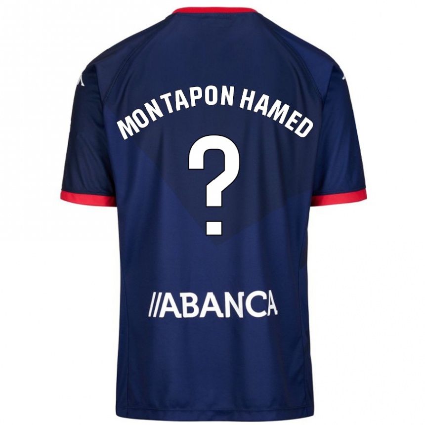 Kids Football Fadil Montapon Hamed #0 Navy Blue Away Jersey 2024/25 T-Shirt Nz