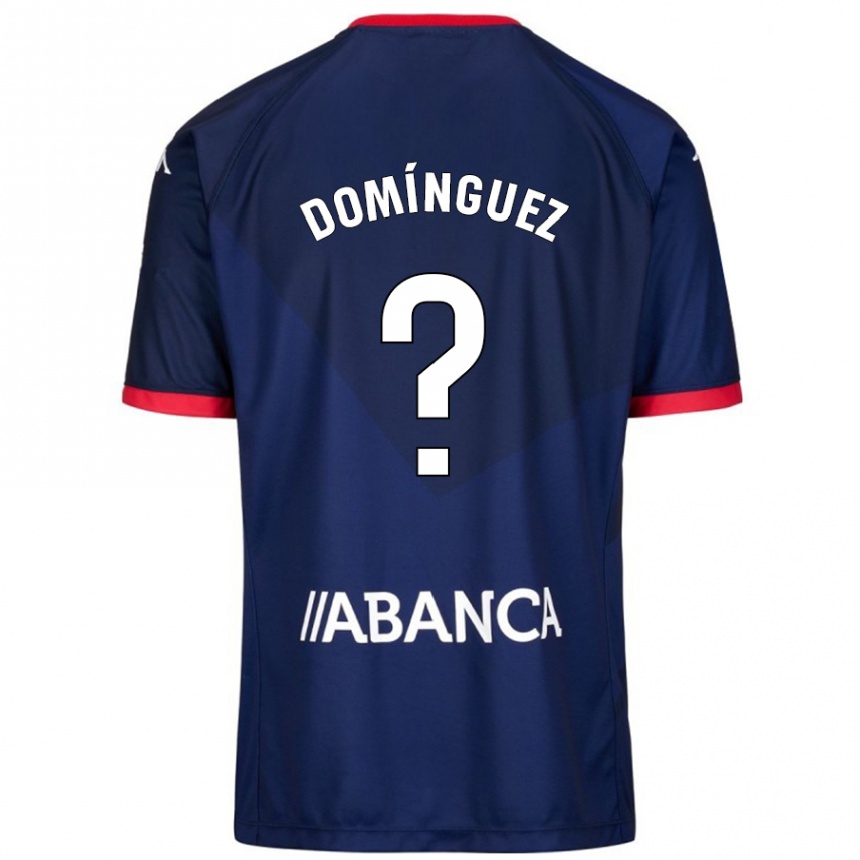 Kids Football David Domínguez #0 Navy Blue Away Jersey 2024/25 T-Shirt Nz