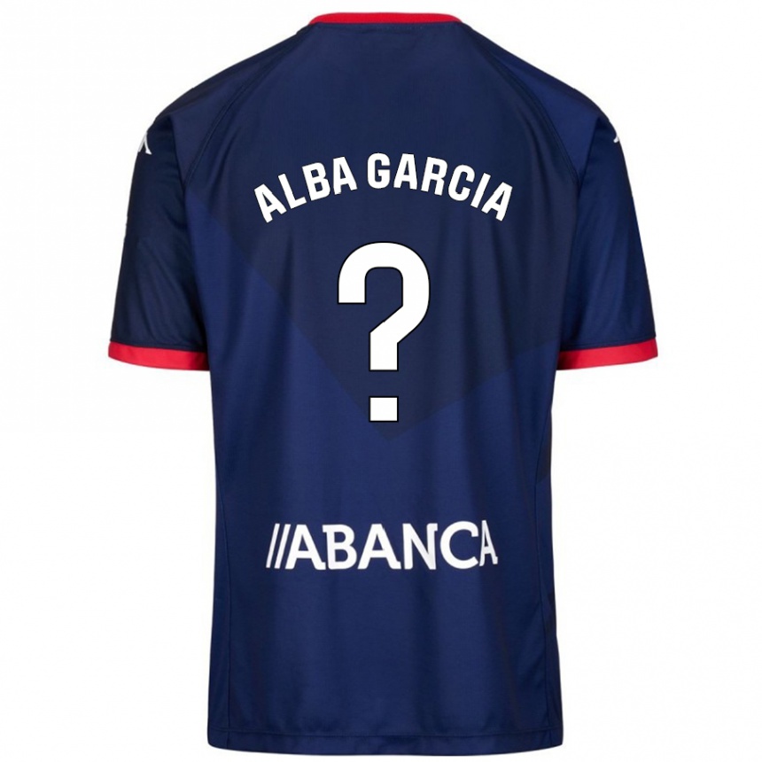 Kids Football Lucía Alba García #13 Navy Blue Away Jersey 2024/25 T-Shirt Nz