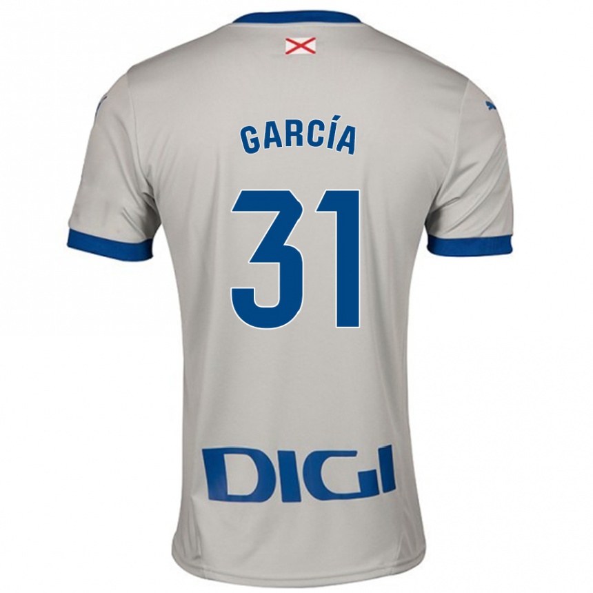 Kids Football Gaizka García #31 Light Gray Away Jersey 2024/25 T-Shirt Nz