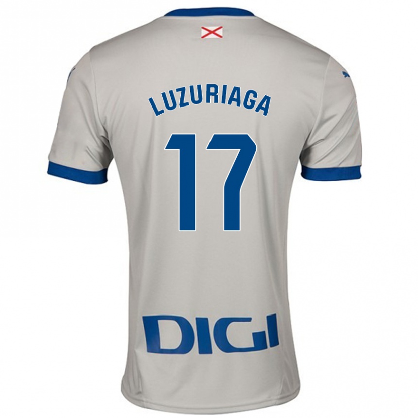 Kids Football Judith Luzuriaga #17 Light Gray Away Jersey 2024/25 T-Shirt Nz