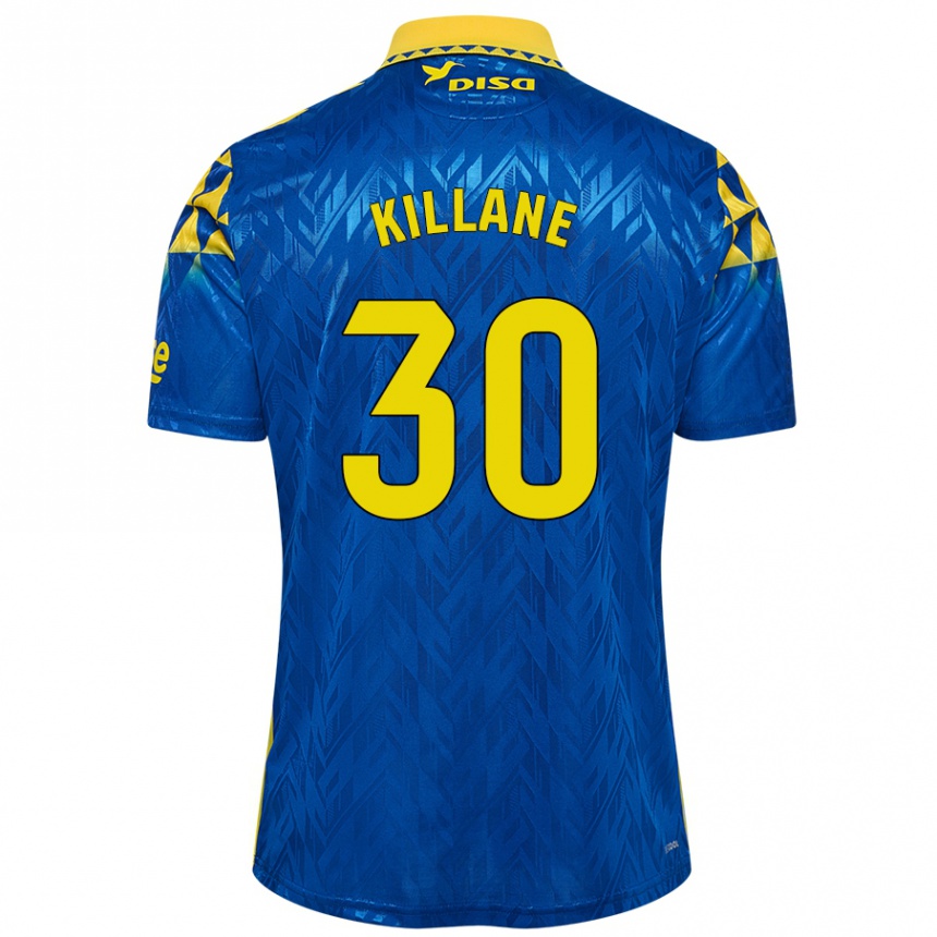 Kids Football Álvaro Killane #30 Blue Yellow Away Jersey 2024/25 T-Shirt Nz