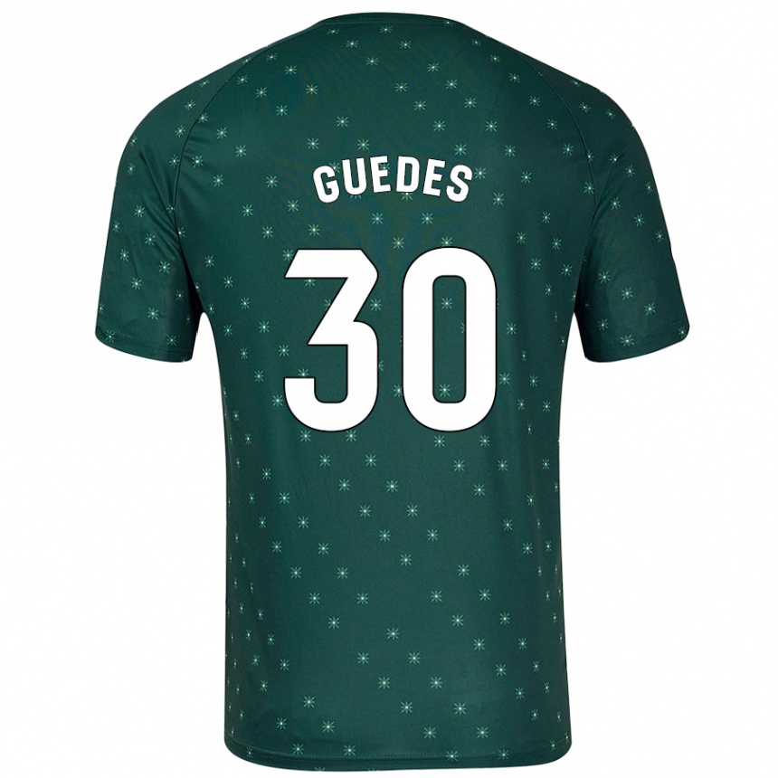 Kids Football Gui Guedes #30 Dark Green Away Jersey 2024/25 T-Shirt Nz