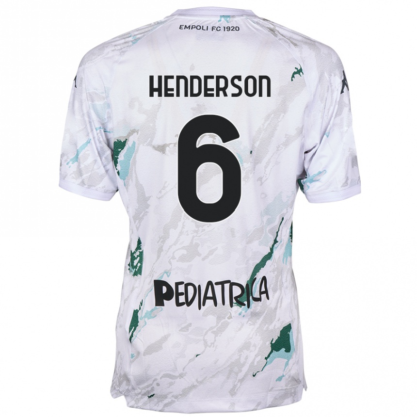 Kids Football Liam Henderson #6 Grey Away Jersey 2024/25 T-Shirt Nz