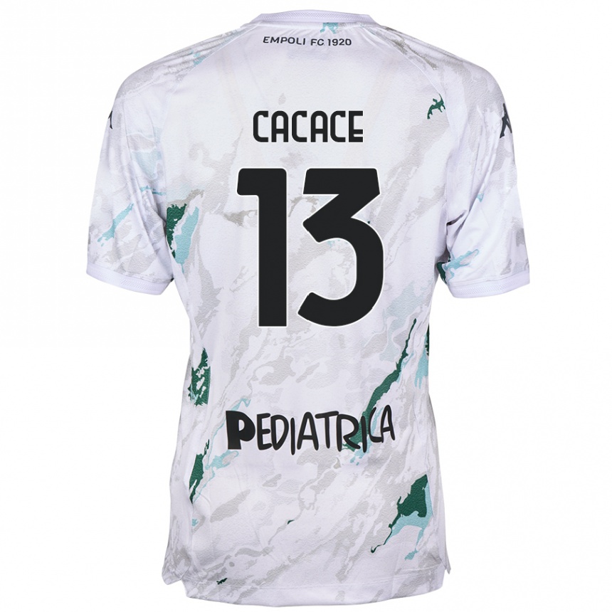 Kids Football Liberato Cacace #13 Grey Away Jersey 2024/25 T-Shirt Nz