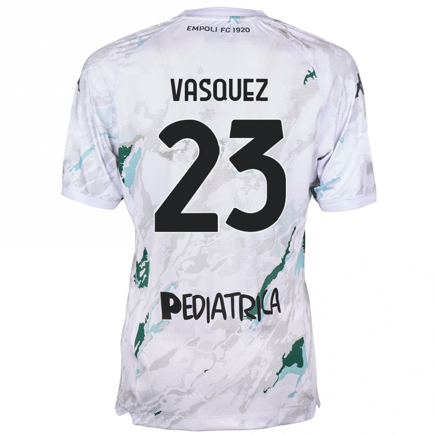 Kids Football Devis Vásquez #23 Grey Away Jersey 2024/25 T-Shirt Nz