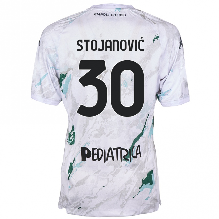 Kids Football Petar Stojanović #30 Grey Away Jersey 2024/25 T-Shirt Nz