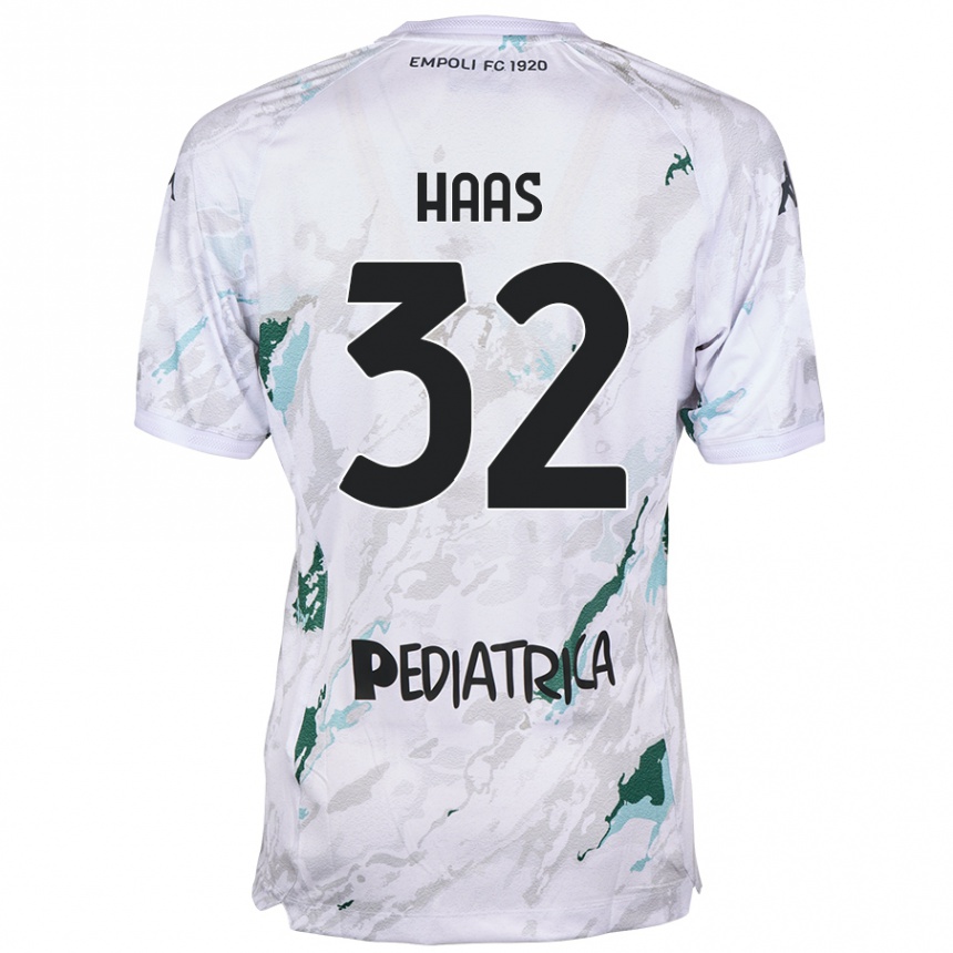 Kids Football Nicolas Haas #32 Grey Away Jersey 2024/25 T-Shirt Nz