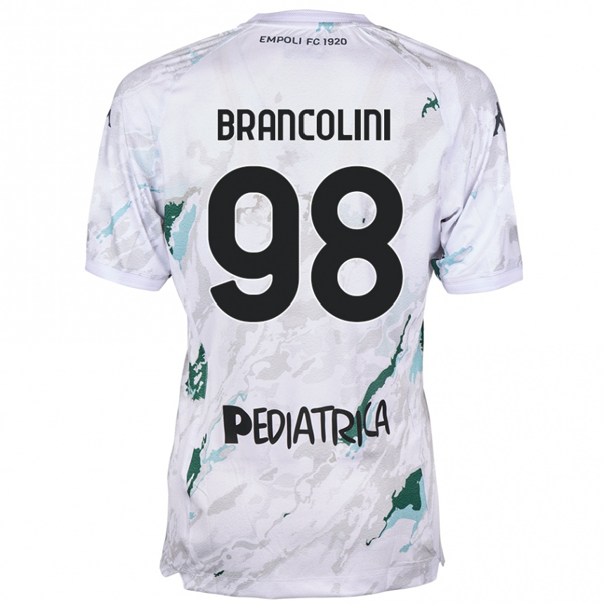 Kids Football Federico Brancolini #98 Grey Away Jersey 2024/25 T-Shirt Nz