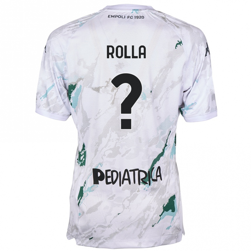 Kids Football Nicola Rolla #0 Grey Away Jersey 2024/25 T-Shirt Nz