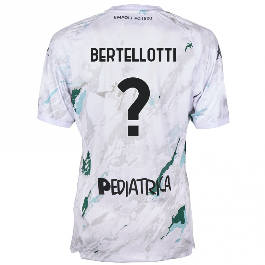 Kids Football Giacomo Bertellotti #0 Grey Away Jersey 2024/25 T-Shirt Nz