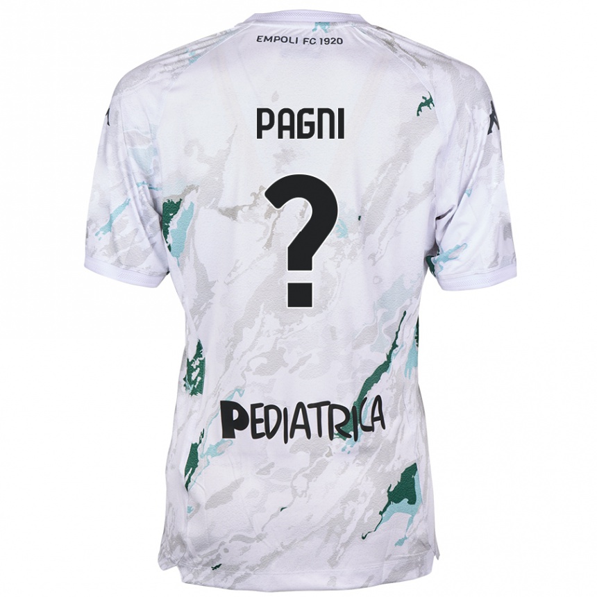 Kids Football Niccolò Pagni #0 Grey Away Jersey 2024/25 T-Shirt Nz