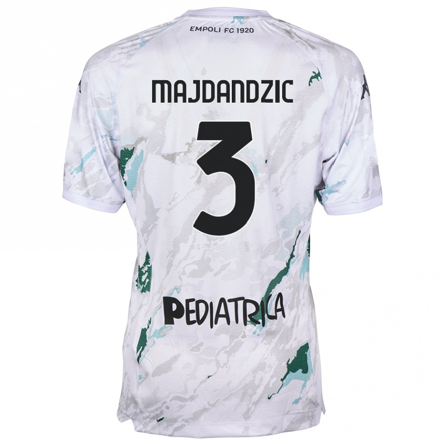 Kids Football Patrik Majdandzic #3 Grey Away Jersey 2024/25 T-Shirt Nz