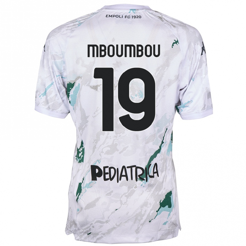 Kids Football Arnaud Mboumbou #19 Grey Away Jersey 2024/25 T-Shirt Nz