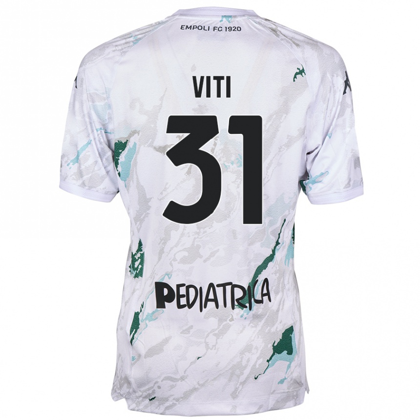 Kids Football Vittorio Viti #31 Grey Away Jersey 2024/25 T-Shirt Nz