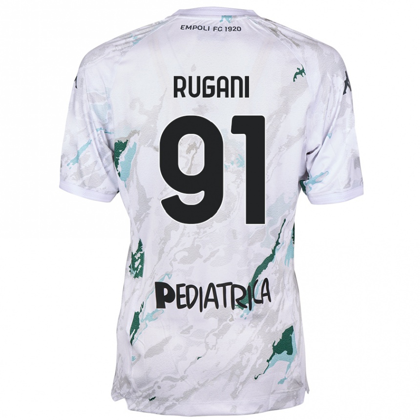 Kids Football Tommaso Rugani #91 Grey Away Jersey 2024/25 T-Shirt Nz