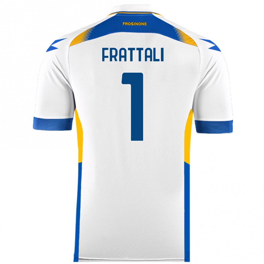 Kids Football Pierluigi Frattali #1 White Away Jersey 2024/25 T-Shirt Nz