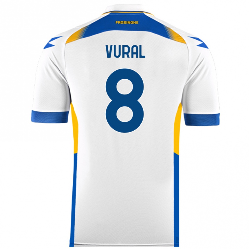 Kids Football İsak Vural #8 White Away Jersey 2024/25 T-Shirt Nz