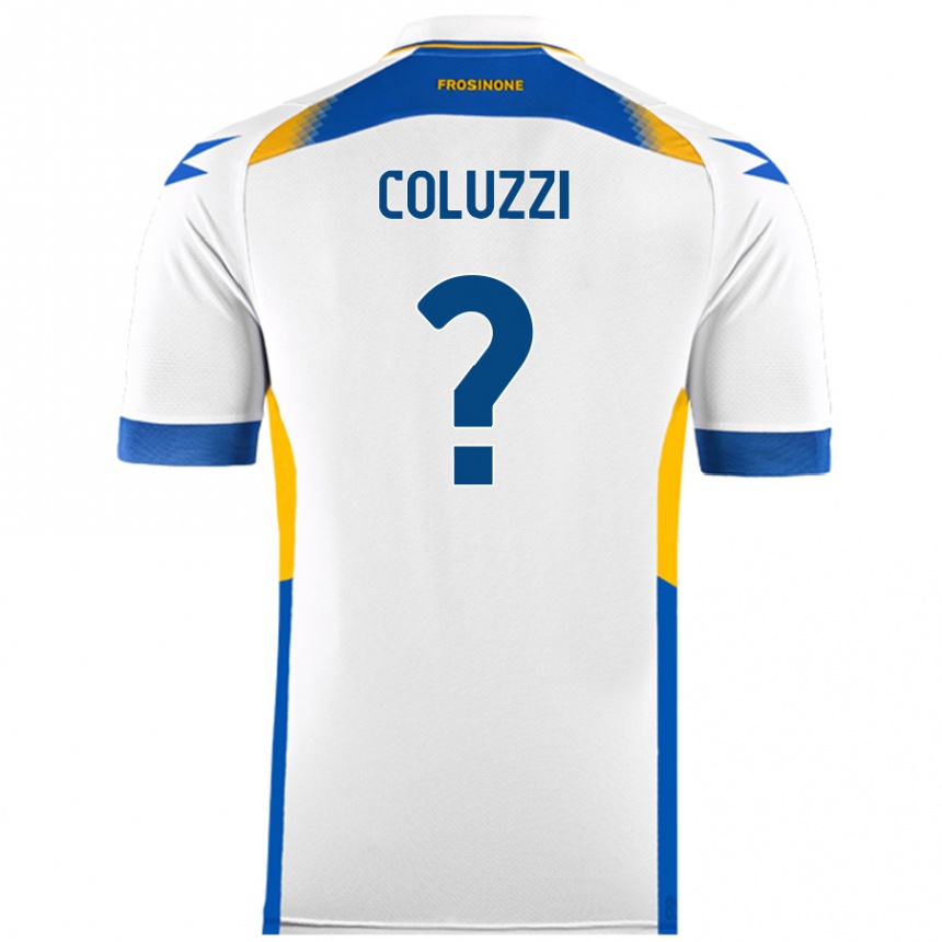 Kids Football Alessandro Coluzzi #0 White Away Jersey 2024/25 T-Shirt Nz