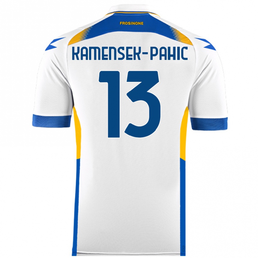 Kids Football Matjaz Kamensek-Pahic #13 White Away Jersey 2024/25 T-Shirt Nz