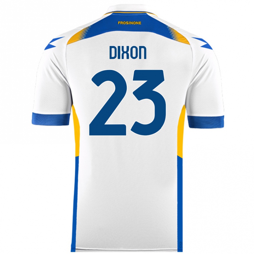 Kids Football Damar Dixon #23 White Away Jersey 2024/25 T-Shirt Nz