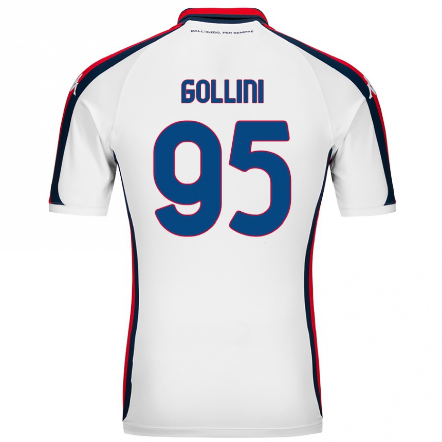 Kids Football Pierluigi Gollini #95 White Away Jersey 2024/25 T-Shirt Nz