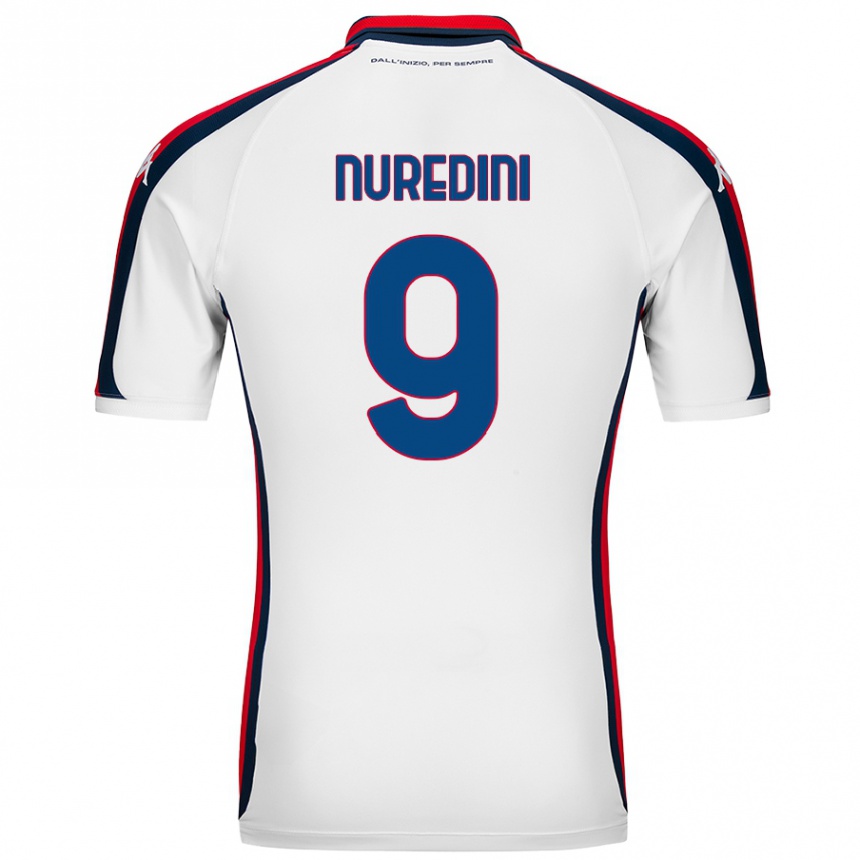 Kids Football Joi Nuredini #9 White Away Jersey 2024/25 T-Shirt Nz