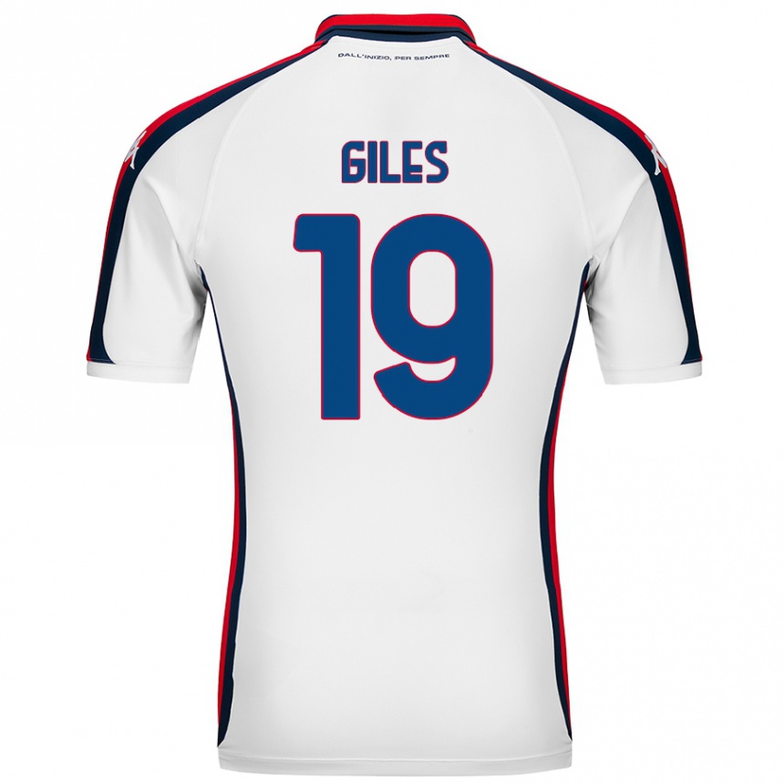 Kids Football Heidi Giles #19 White Away Jersey 2024/25 T-Shirt Nz