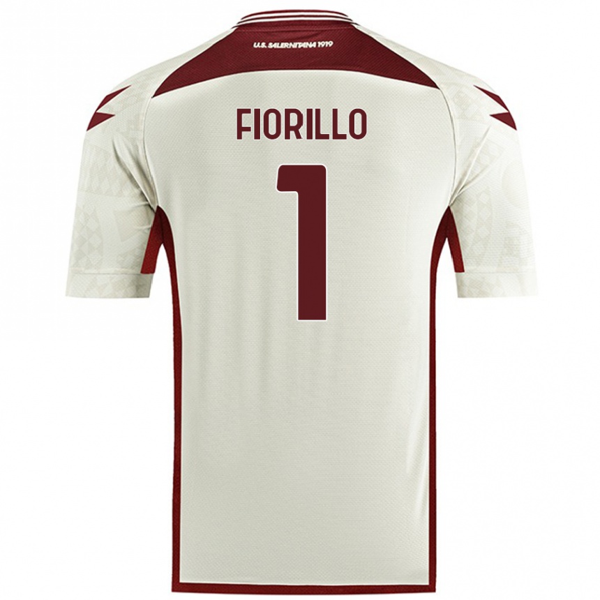 Kids Football Vincenzo Fiorillo #1 Cream Color Away Jersey 2024/25 T-Shirt Nz