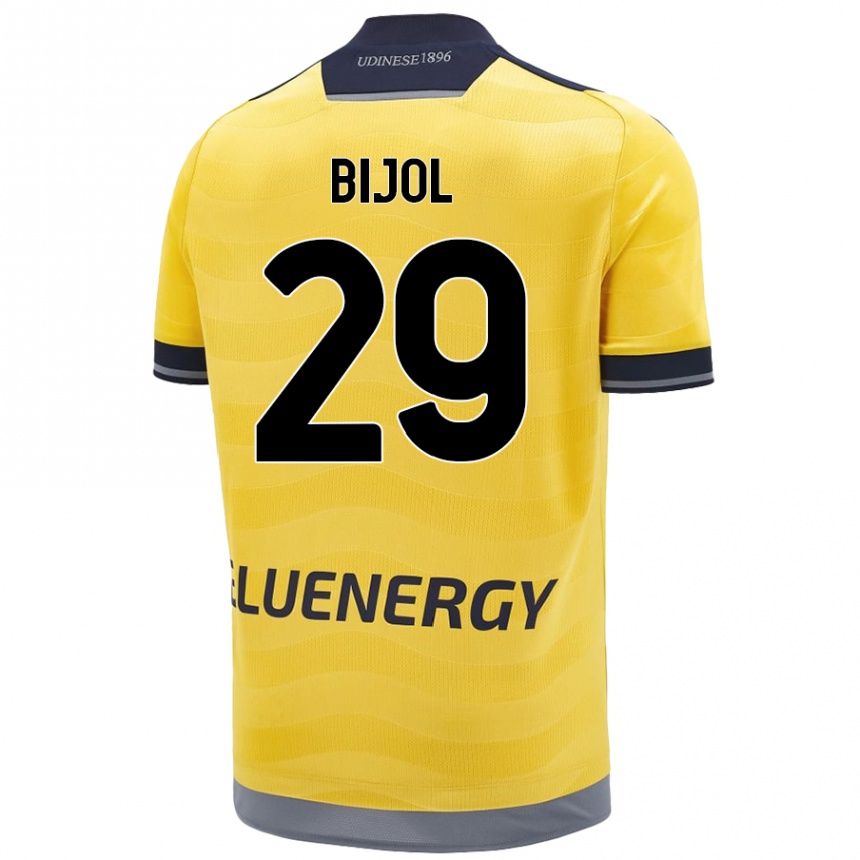 Kids Football Jaka Bijol #29 Golden Away Jersey 2024/25 T-Shirt Nz