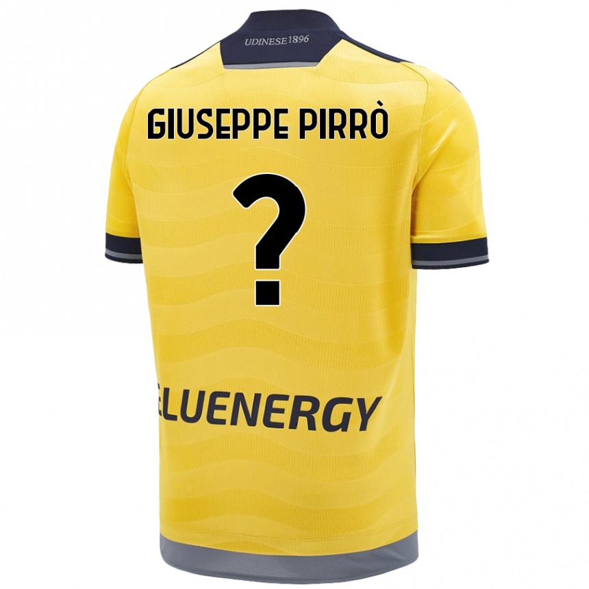 Kids Football Marco Giuseppe Pirrò #0 Golden Away Jersey 2024/25 T-Shirt Nz