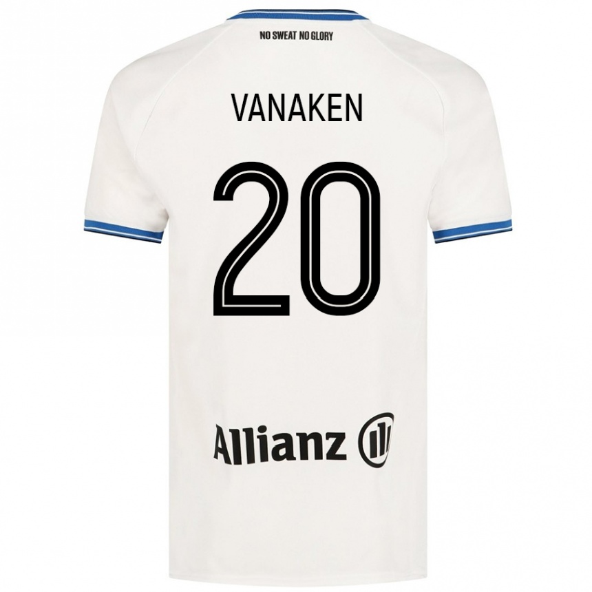 Kids Football Hans Vanaken #20 White Away Jersey 2024/25 T-Shirt Nz